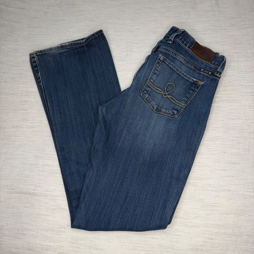 Lucky Brand Womens 8/29 LONG Sofia Boot Jeans 7WC1006 Western Boho Bootcut